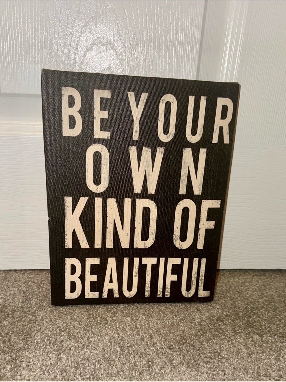 Artissimo “Be Your Own Kind Of Beautiful” Canvas Wall Art 10x8